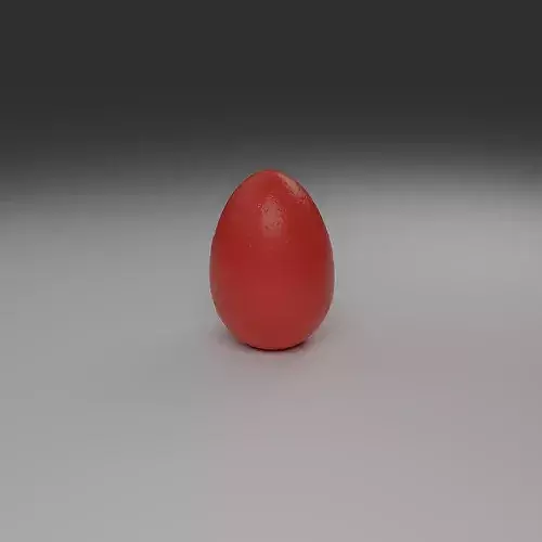 Decorative Textured Red Egg 