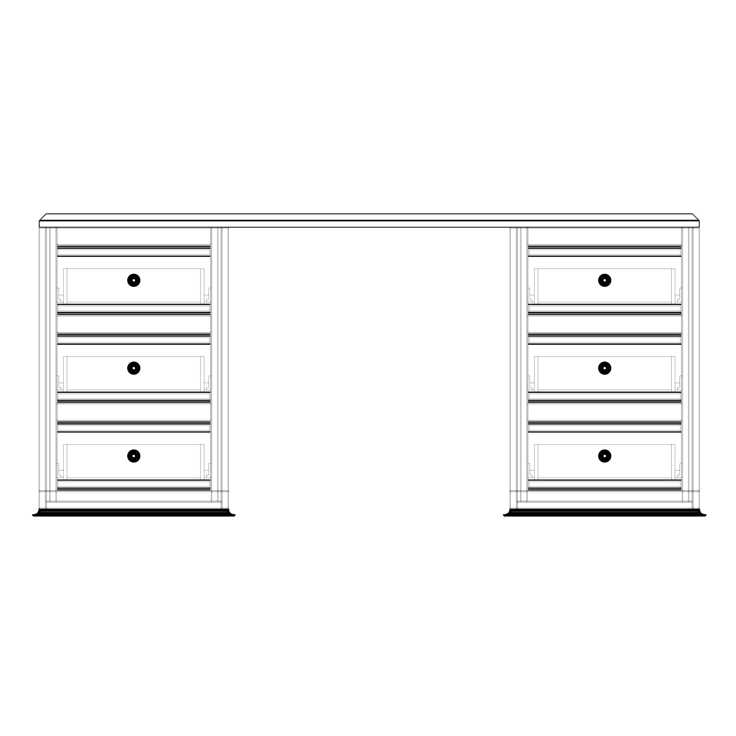 Office Table 3D model_3