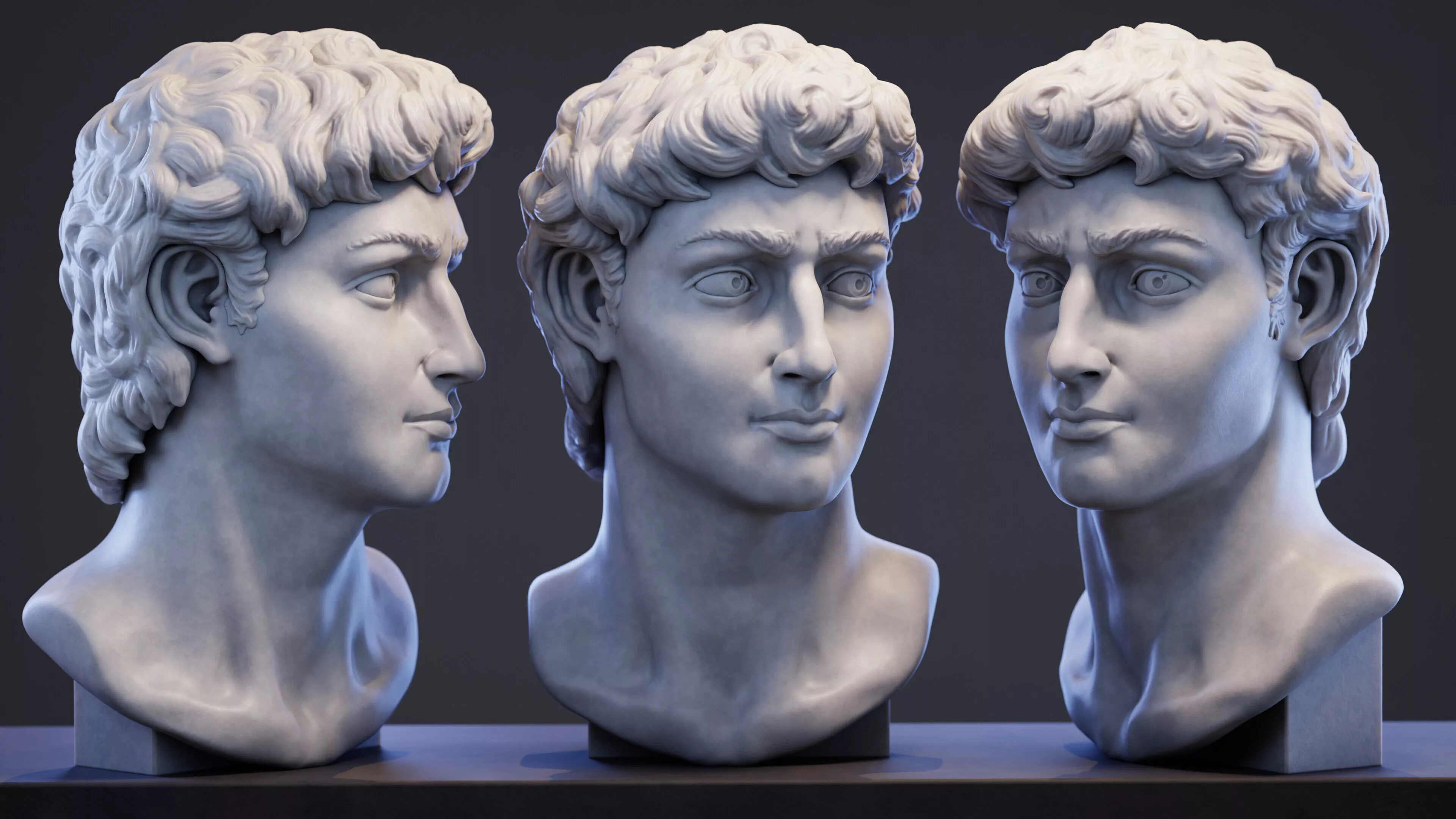 Michelangelos David Sculpture 3D model
