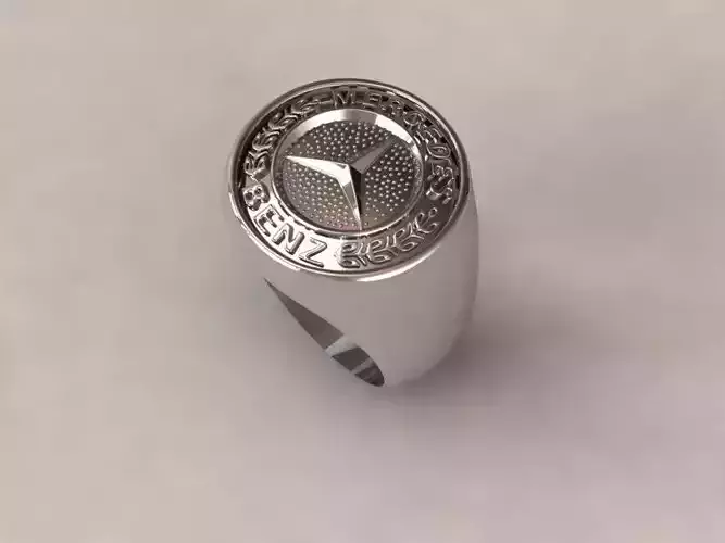 Mercedes benz signet ring 3D print model