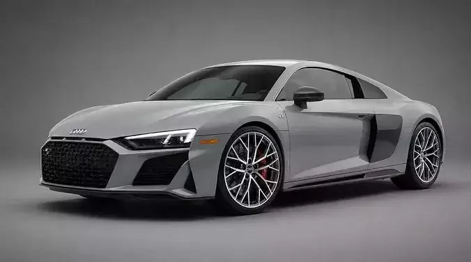 Audi R8 V10 Coupe Luxury Supercar 3D model