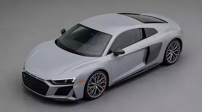 Audi R8 V10 Coupe Luxury Supercar 3D model 5