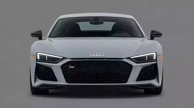 Audi R8 V10 Coupe Luxury Supercar 3D model 4