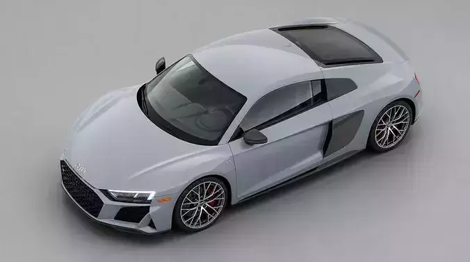 Audi R8 V10 Coupe Luxury Supercar 3D model 2