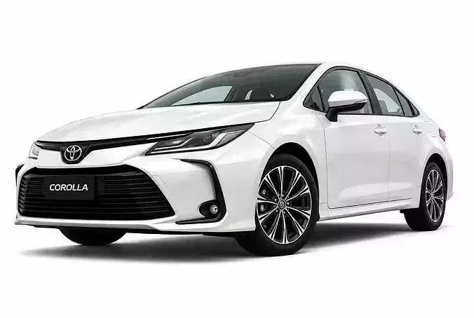 Toyota Corolla Sedan 2024 Realistic Car 3D Model FBX Asset 3D model 5