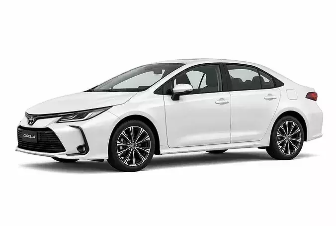 Toyota Corolla Sedan 2024 Realistic Car 3D Model FBX Asset 3D model 6