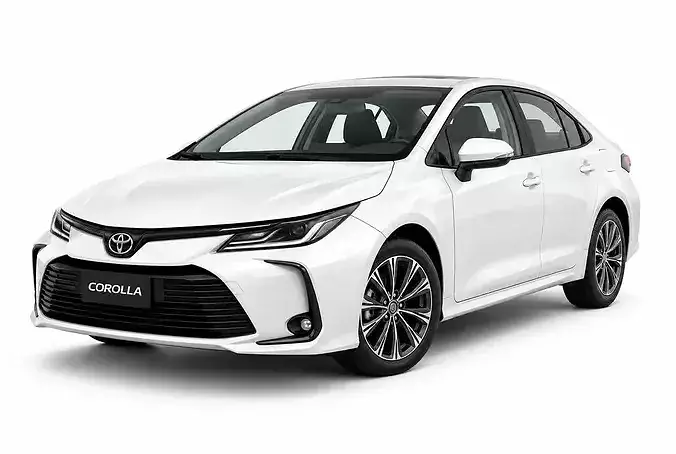 Toyota Corolla Sedan 2024 Realistic Car 3D Model FBX Asset 3D model 4