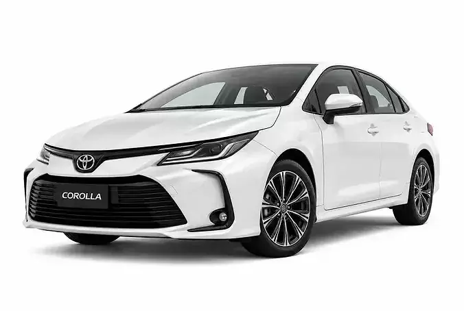 Toyota Corolla Sedan 2024 Realistic Car 3D Model FBX Asset 3D model