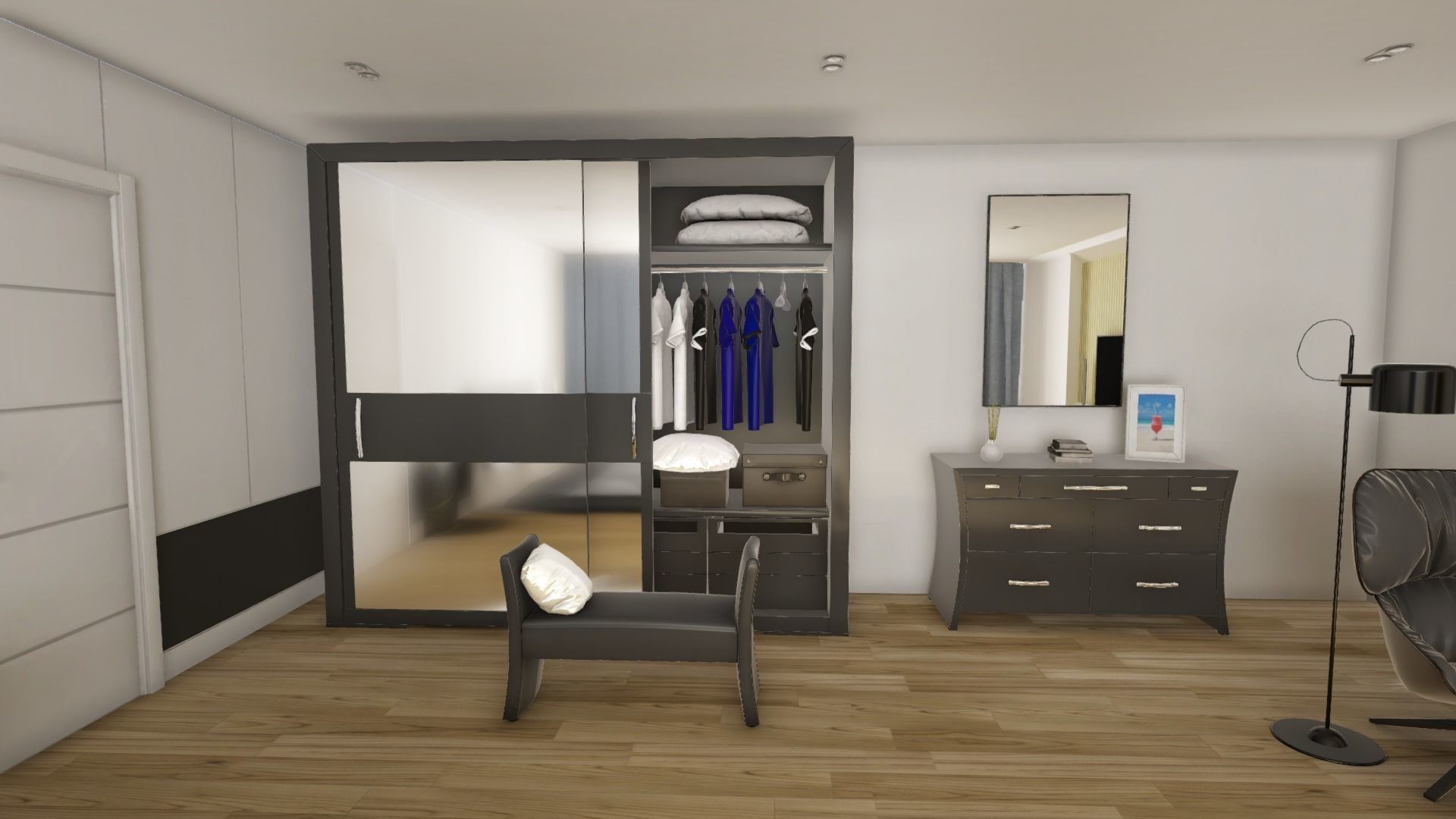 ArchViz HQ Bedroom Low-poly 3D model_5