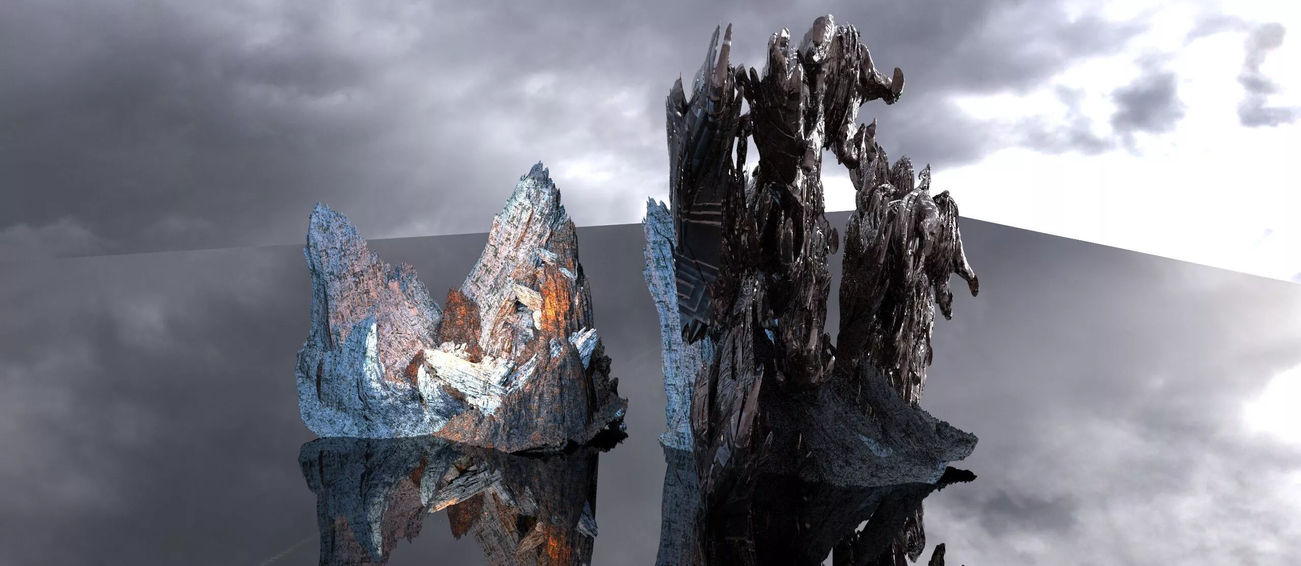 Asgardian snow fortress 9 3D model