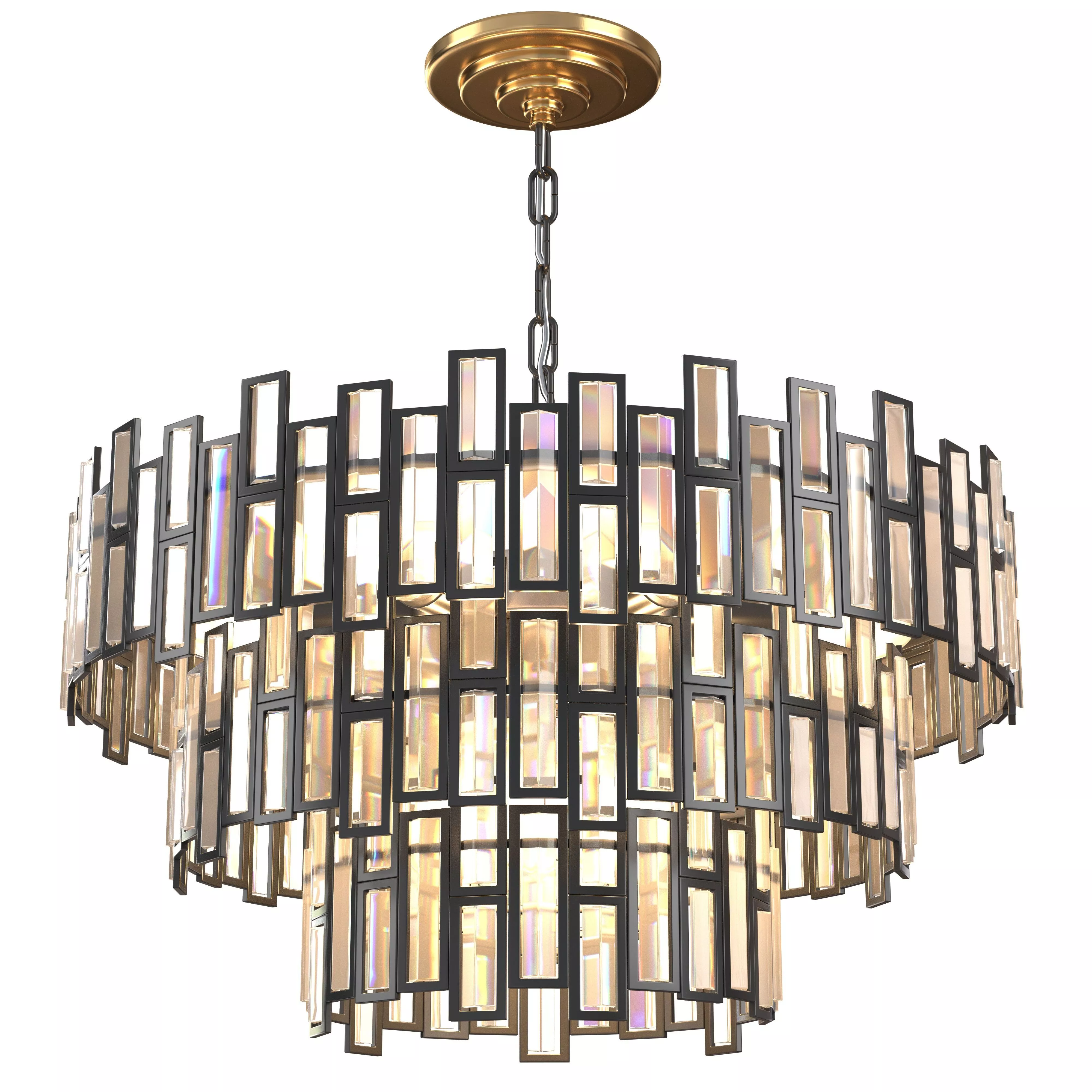 Modern Crystal Chandelier Lighting for Dining Rooms Bedroom 3D model