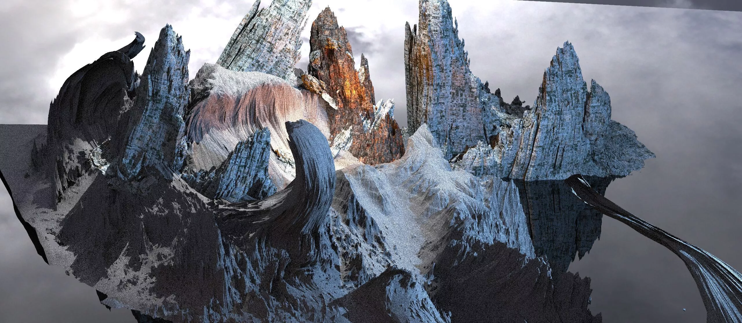 Asgardian Lava Mountain station 1 3D model