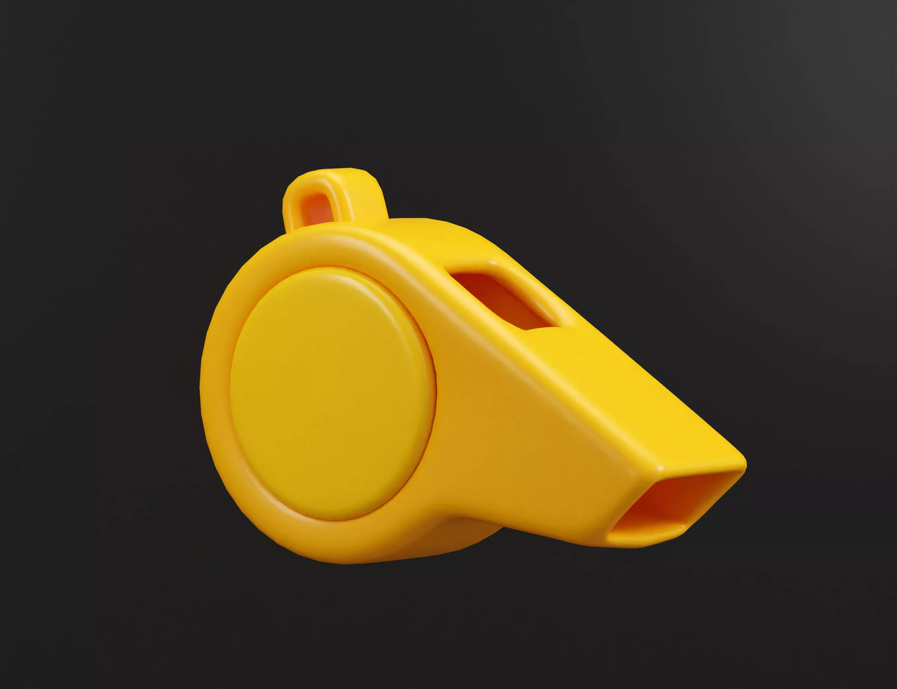 Whistle Low-poly 3D model