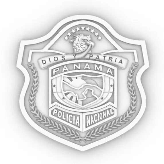 Escudo Policia Nacional de Panama Coat of Arms 3D print model