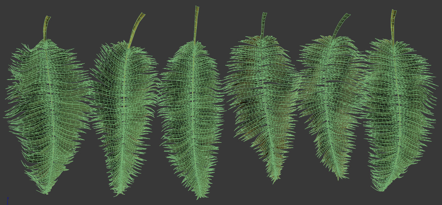 Palm trees Tropical 3D model_15