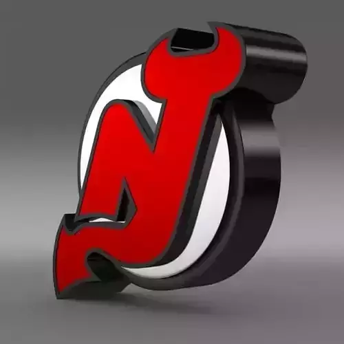 New Jersey Devils Logo 3D model