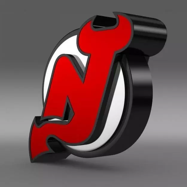 New Jersey Devils Logo 3D model_0