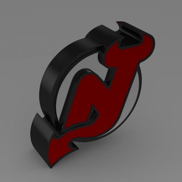 New Jersey Devils Logo 3D model_5