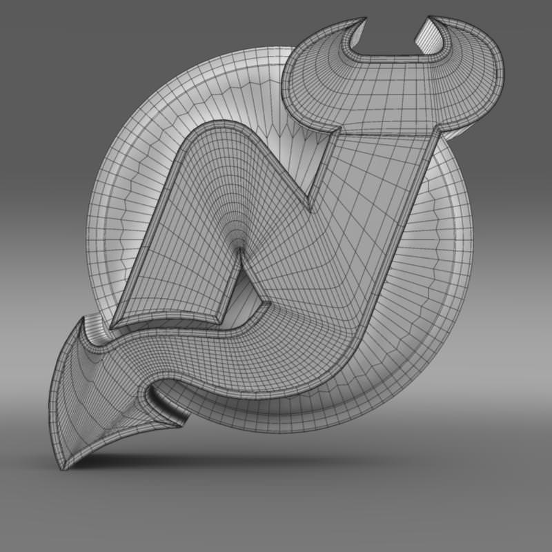 New Jersey Devils Logo 3D model_6