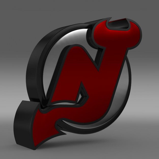 New Jersey Devils Logo 3D model_2