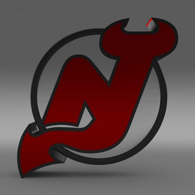 New Jersey Devils Logo 3D model_1