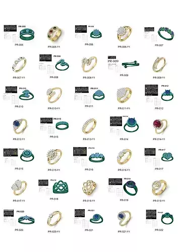 580 Ladies Rings Complete Lot