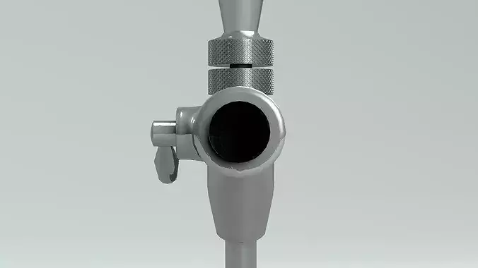 Italian-Style Draft Beer Faucet 3D model 3