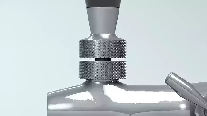 Italian-Style Draft Beer Faucet 3D model 6