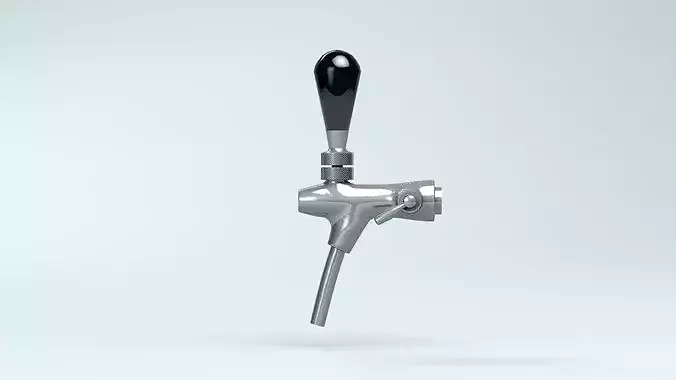 Italian-Style Draft Beer Faucet 3D model