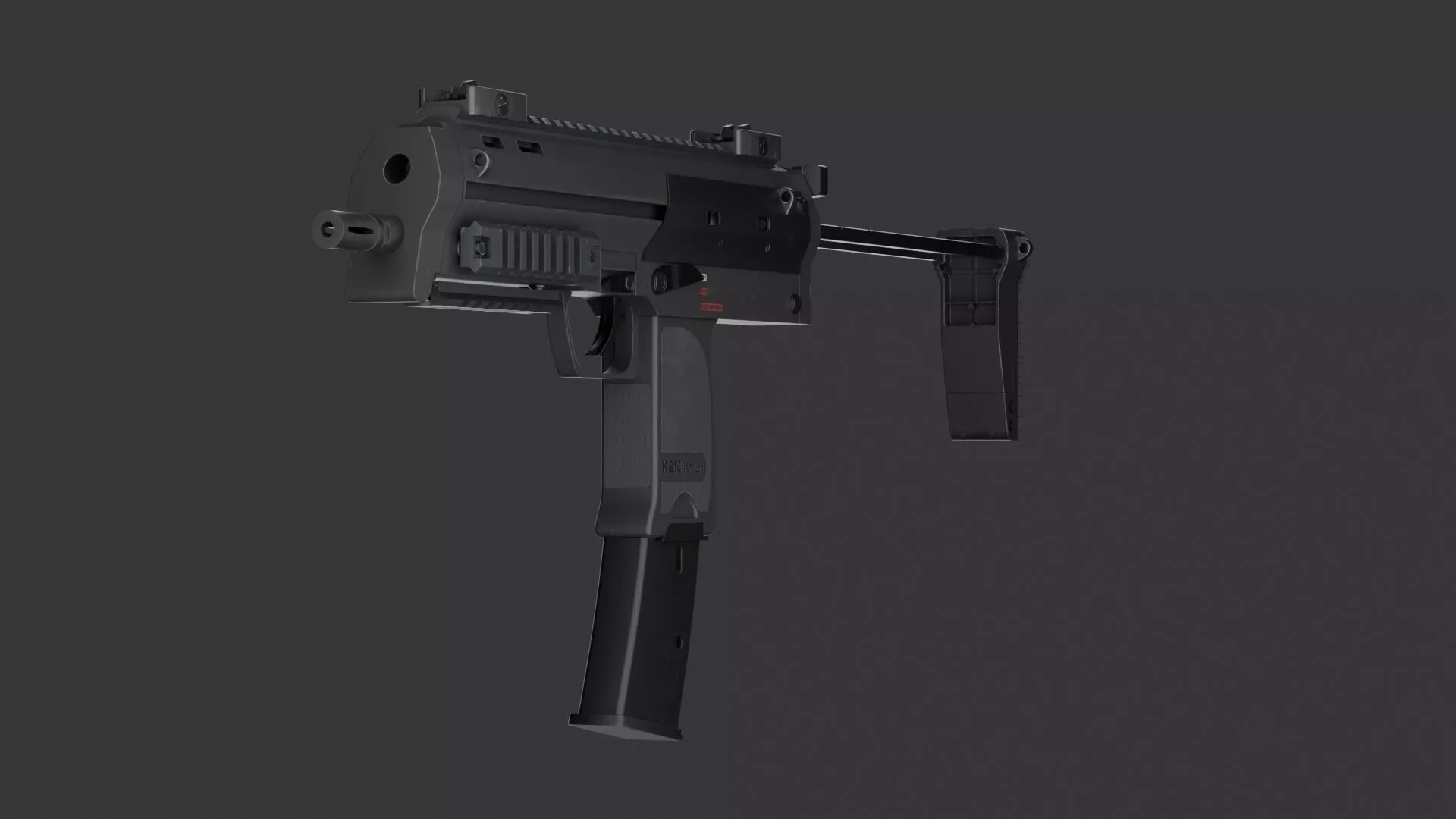 FREE MP7 Submachine Gun - Game Ready Rigged PBR Free low-poly 3D model