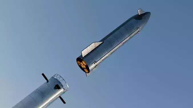 SpaceX Starship Tanker V3 High Detail