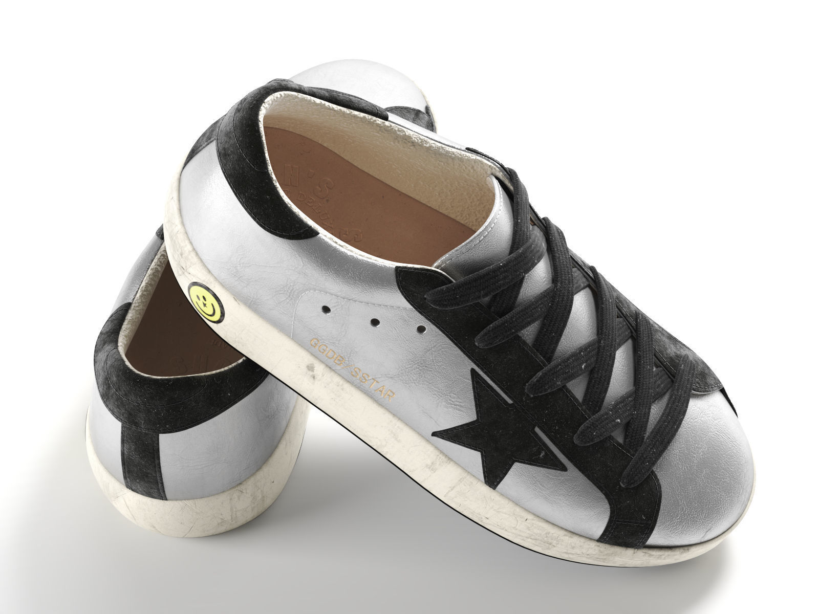 Superstar Sneakers 3D model_2