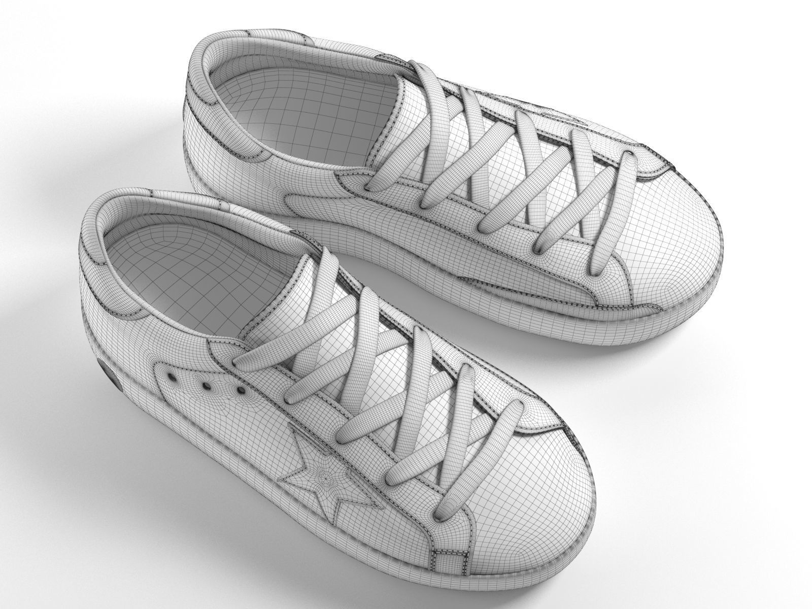 Superstar Sneakers 3D model_3