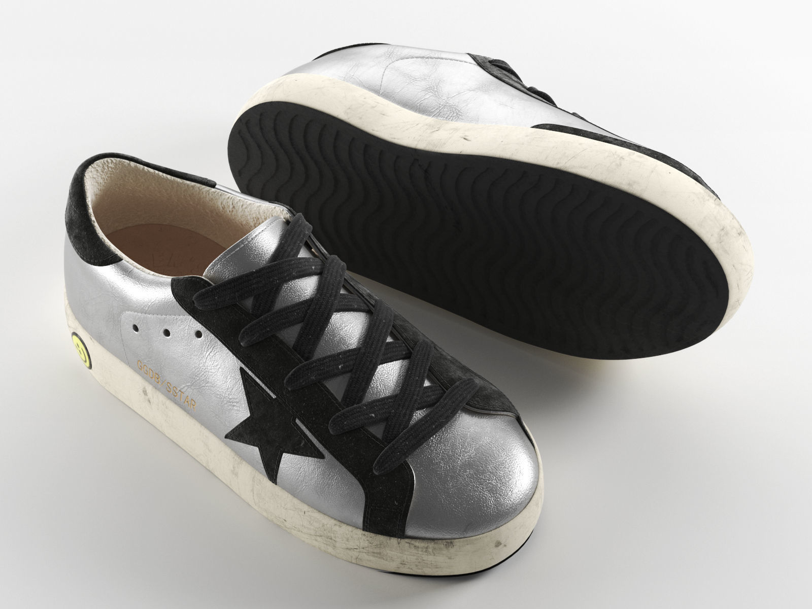 Superstar Sneakers 3D model_1