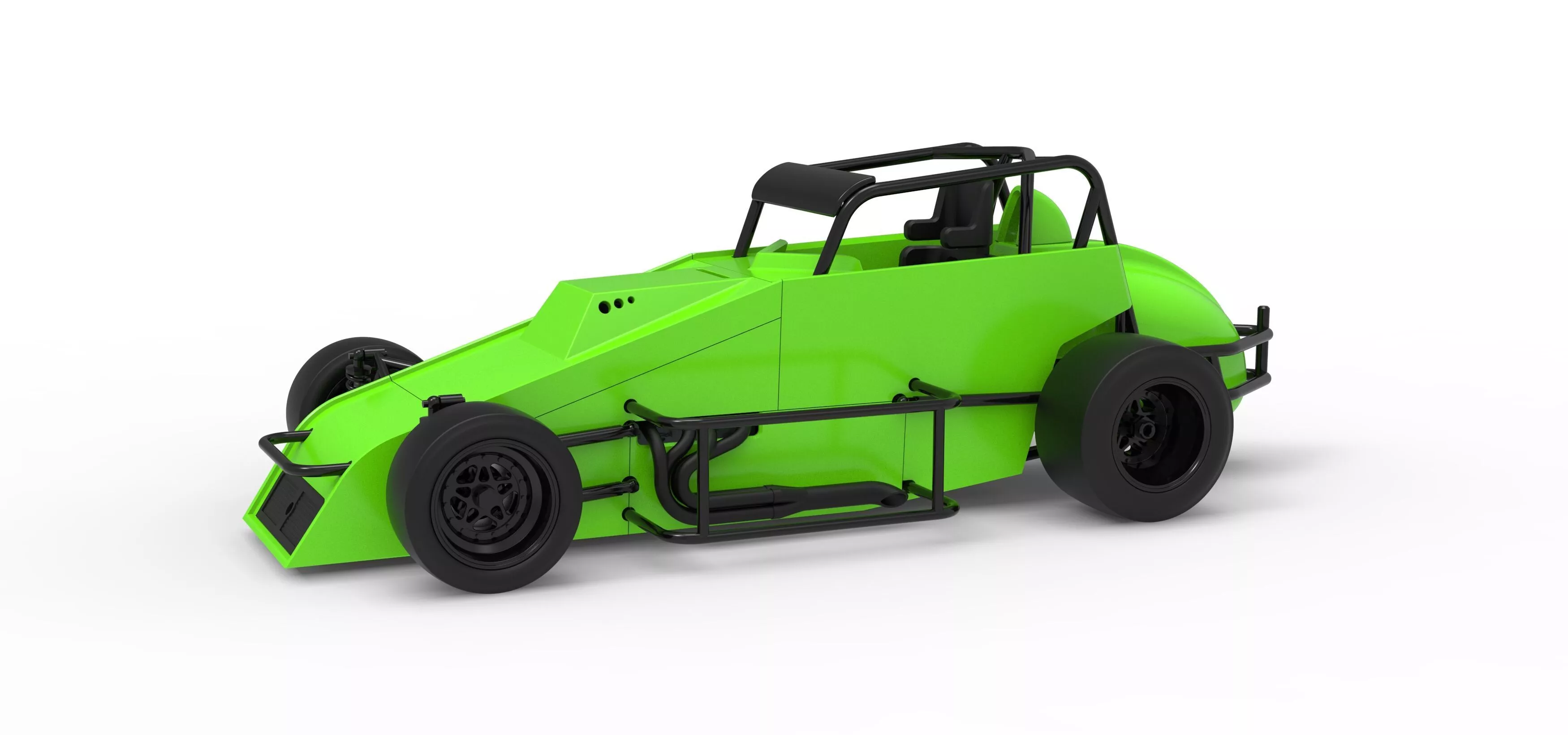 Pavement Silver Crown Car Version 3 Scale 1 to 25 3D print model