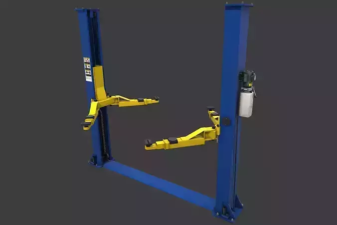 Car Lift Low-poly 3D model