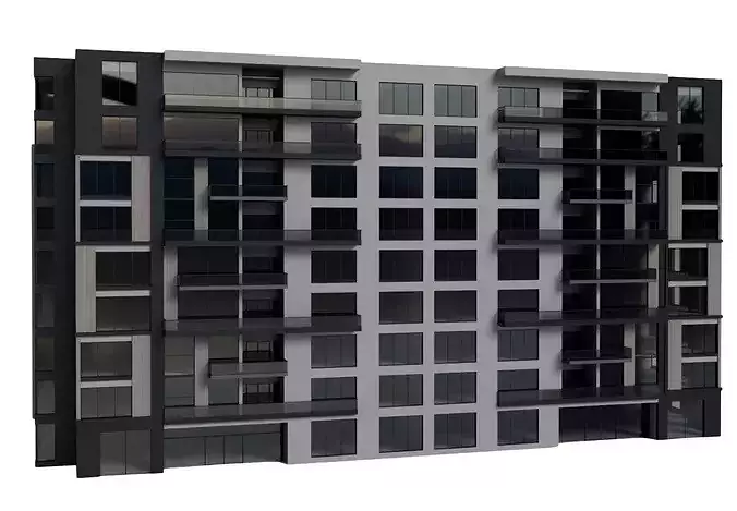 Urban Buildings 3D Collection 3D model 7