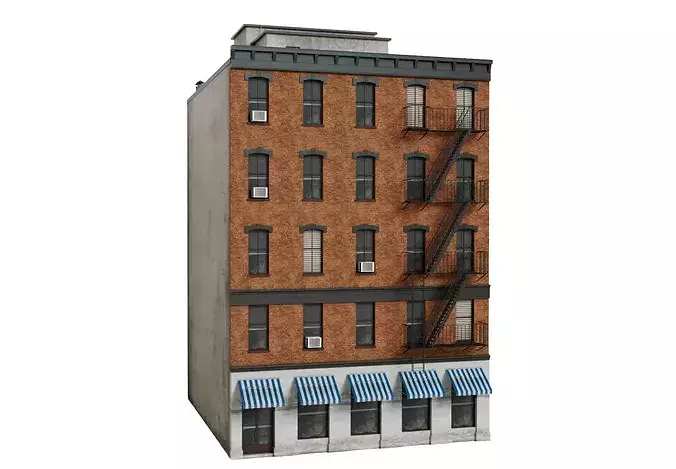 Urban Buildings 3D Collection 3D model 5
