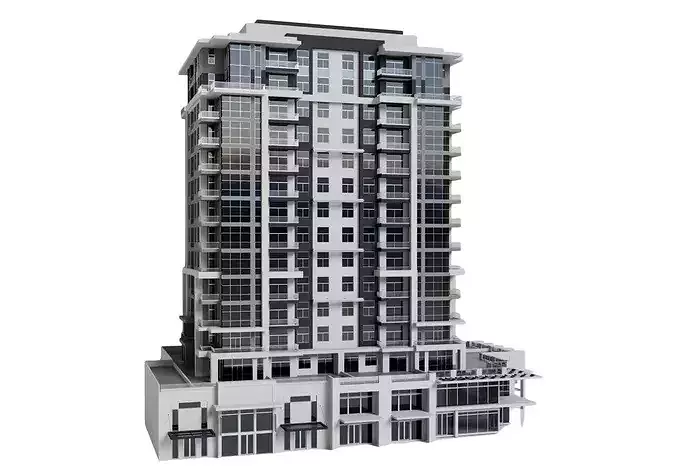 Urban Buildings 3D Collection 3D model 6