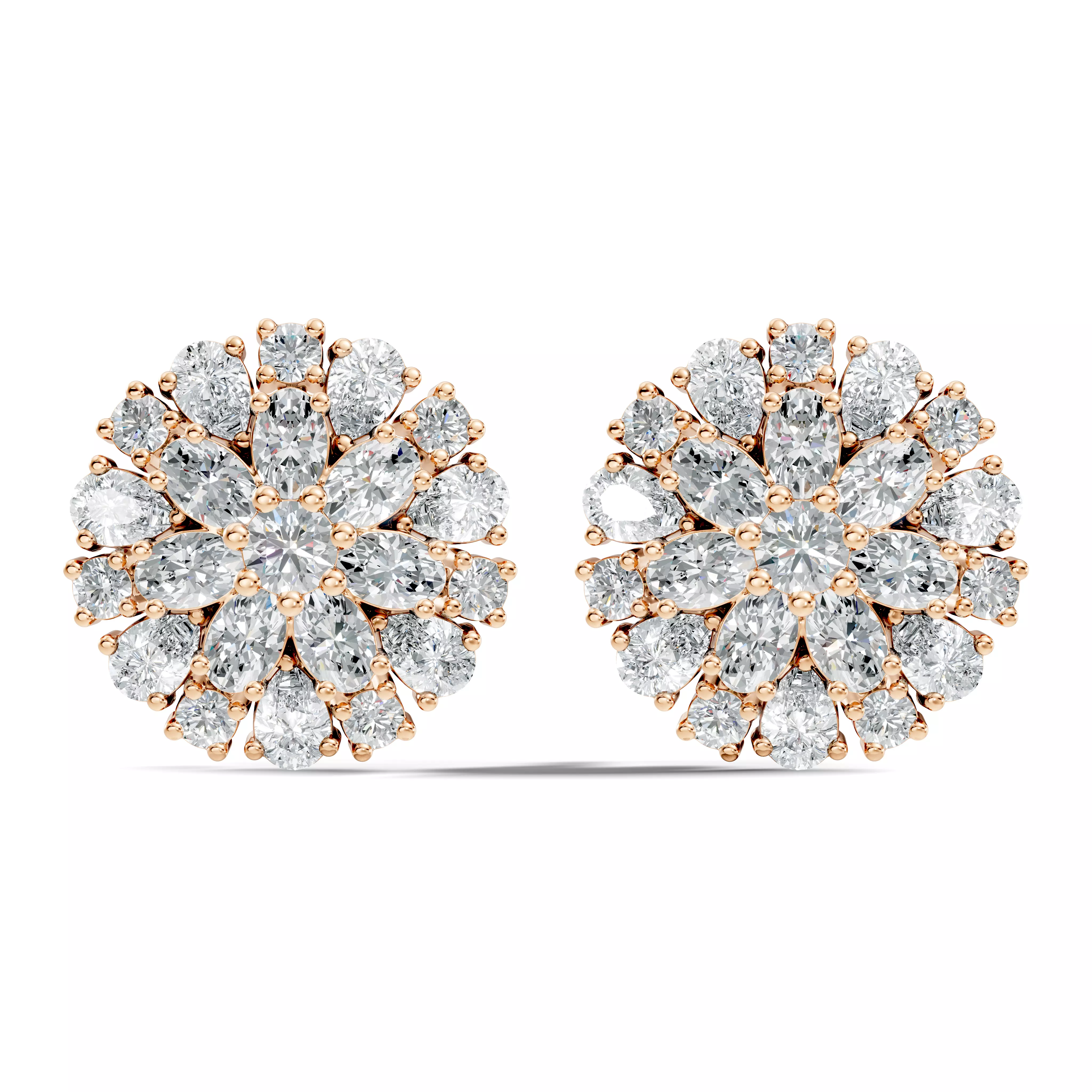 Solitaire Studs Earrings 3D print model