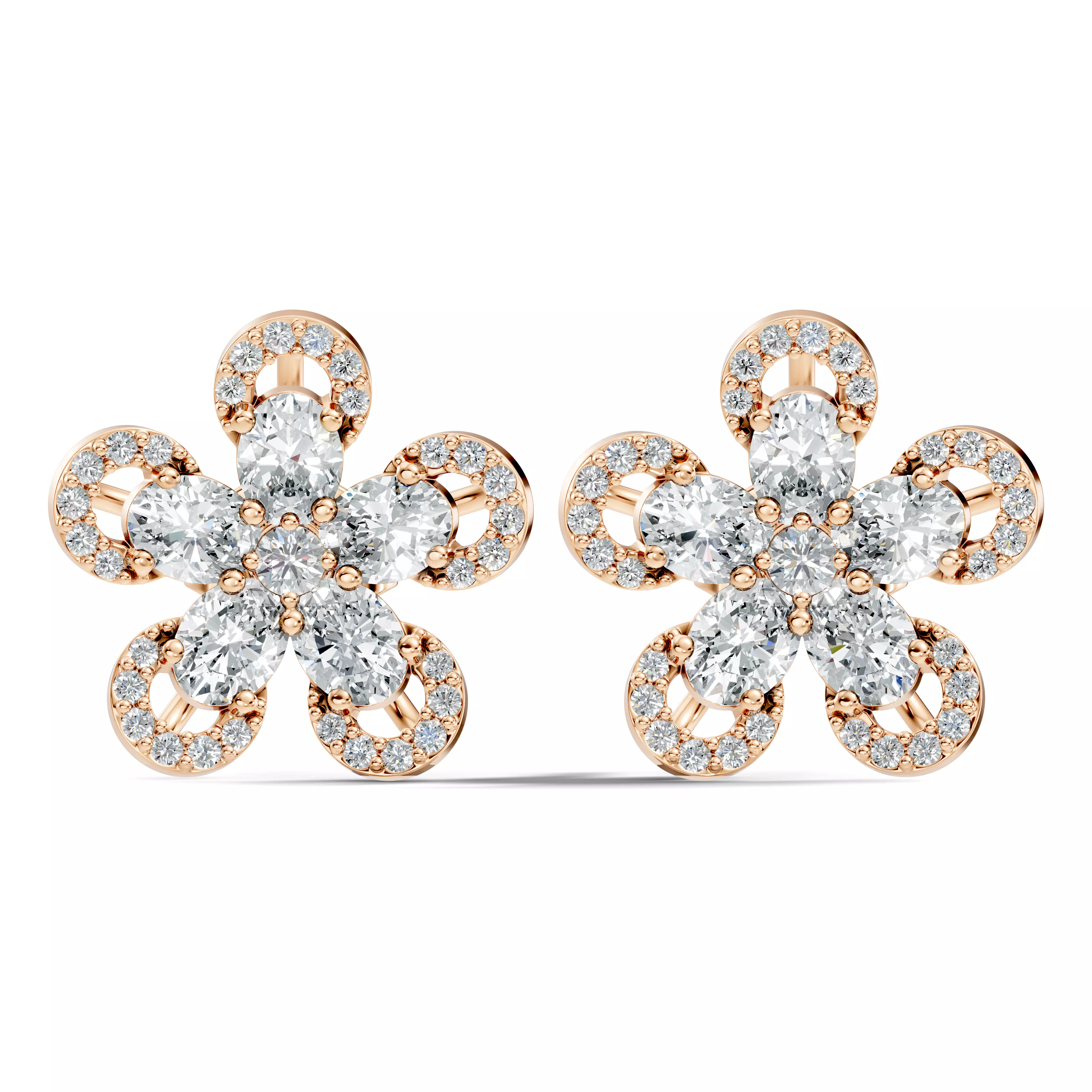 Solitaire Studs Earrings 3D print model