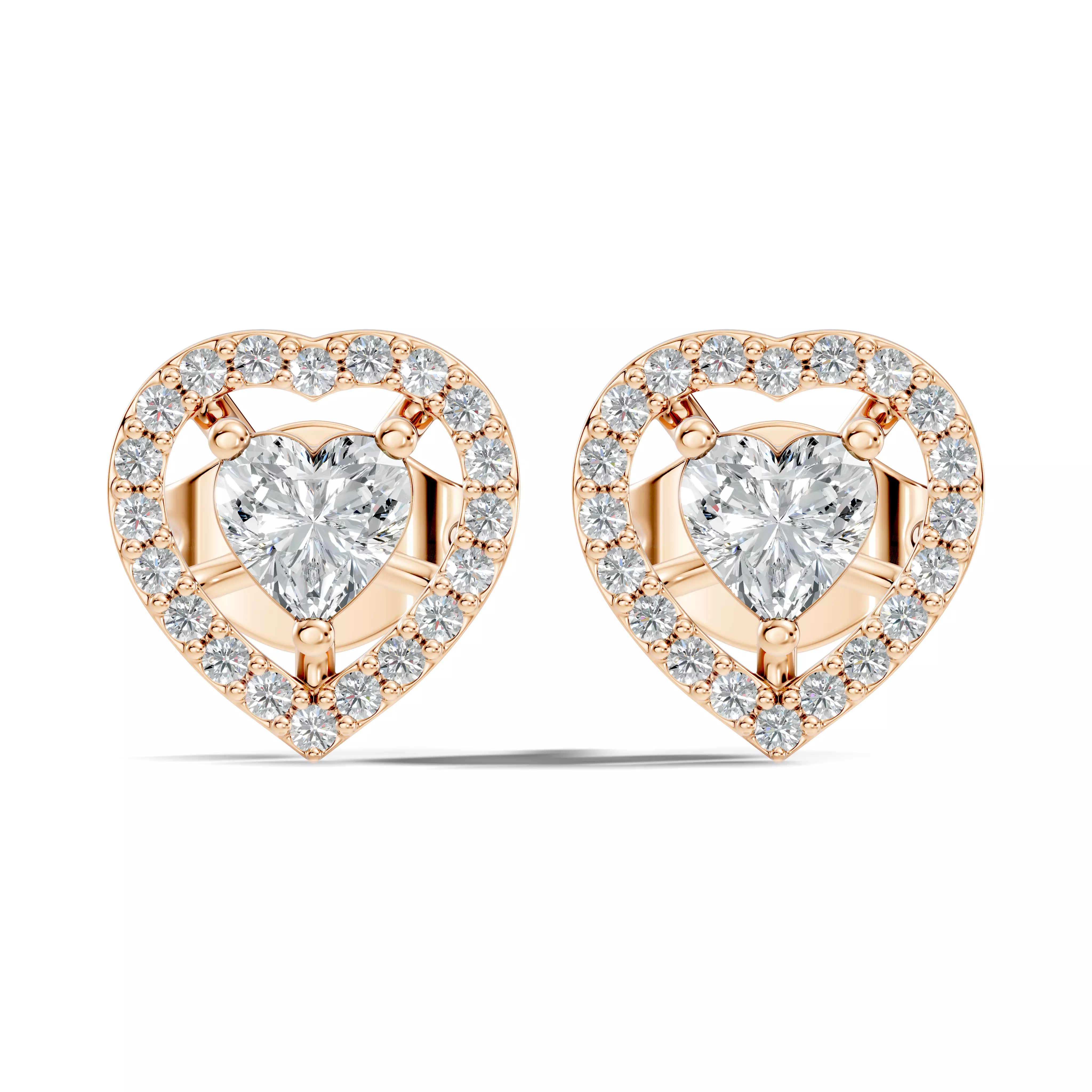 Solitaire Studs Earrings 3D print model