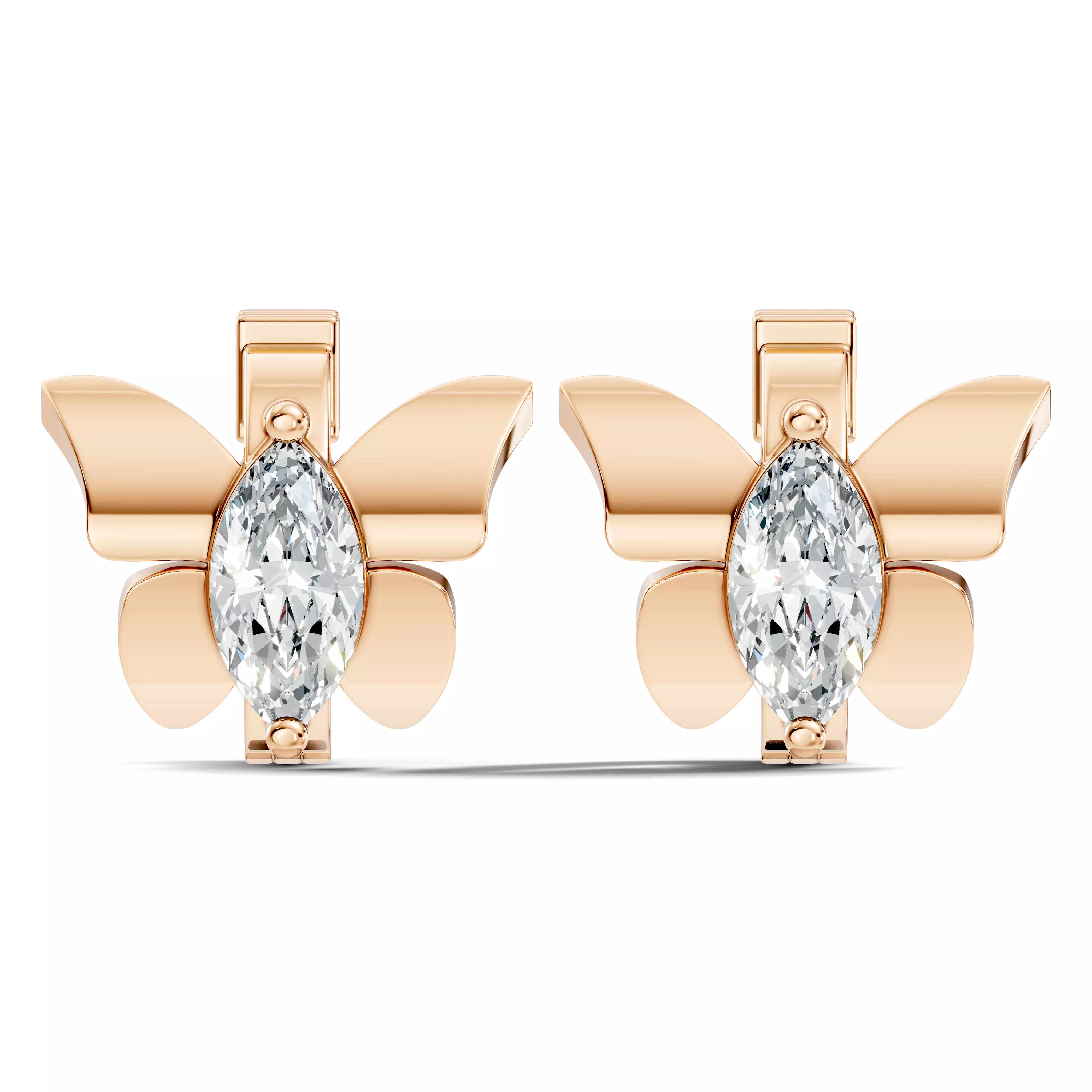 Solitaire Studs Earrings 3D print model
