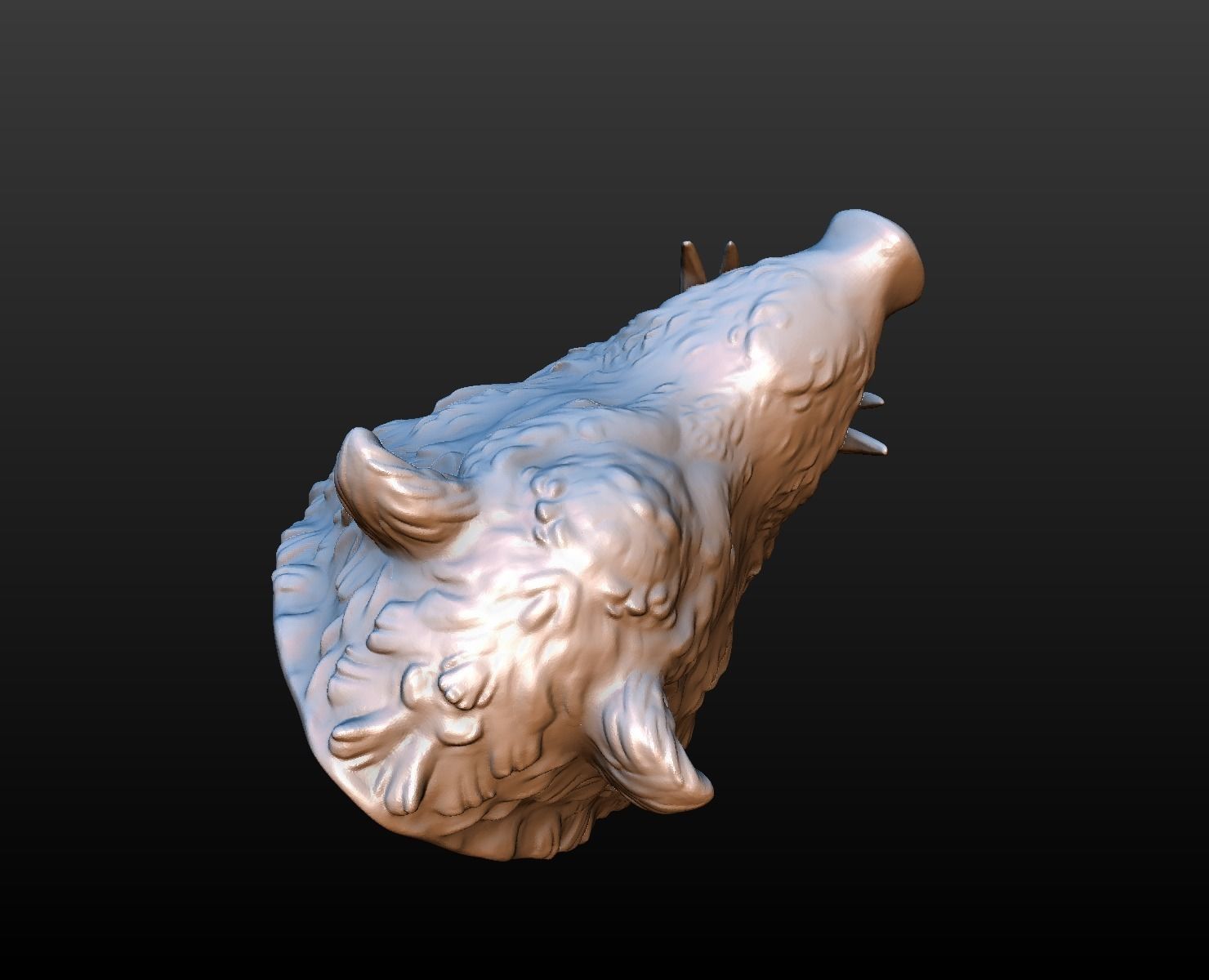 Boars head 3D print model_6