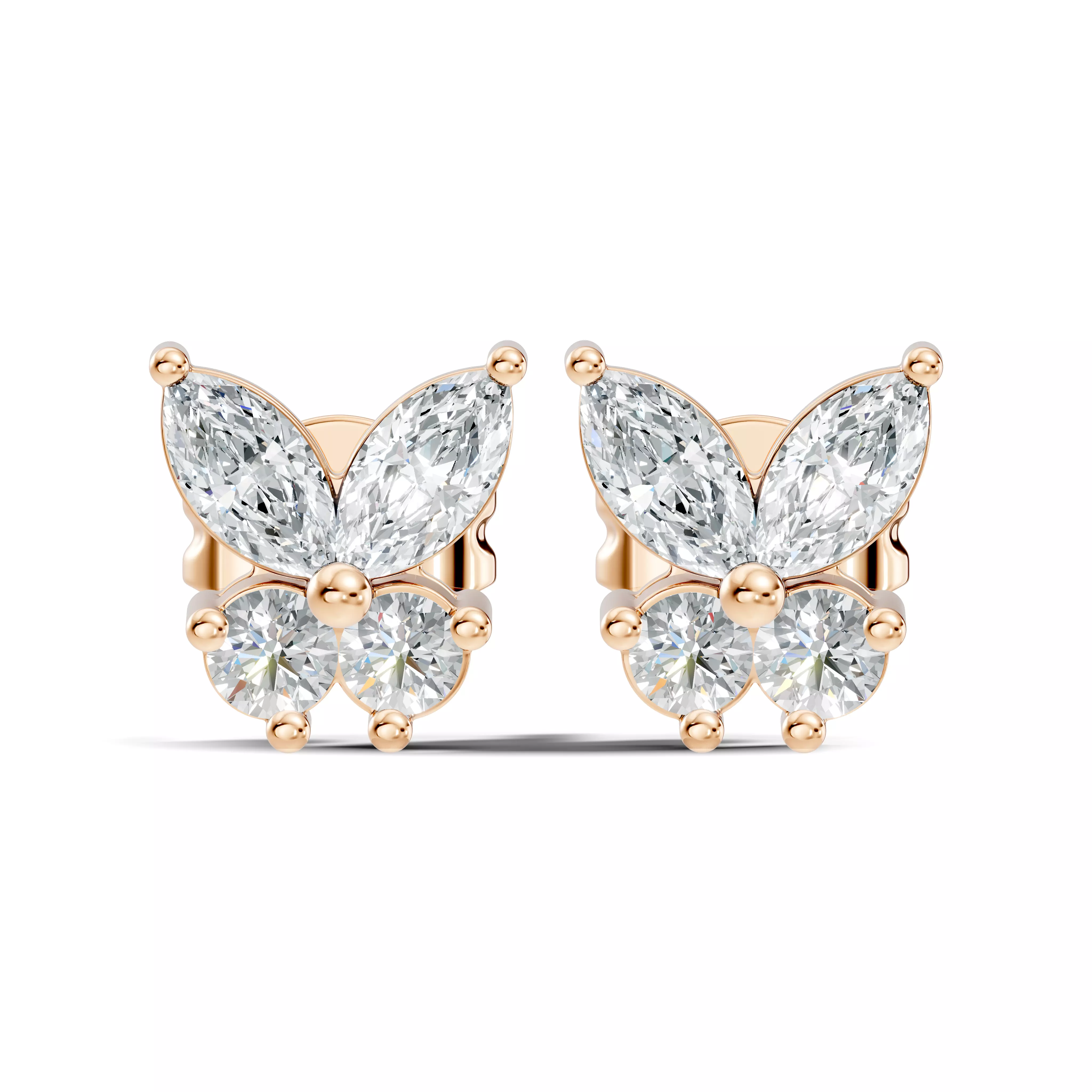 Solitaire Studs Earrings 3D print model