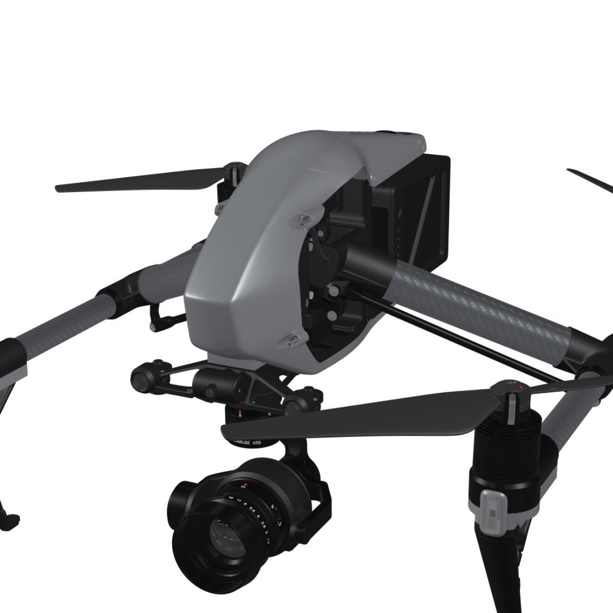 DJI Inspire 2 for Element 3D 3D model_11