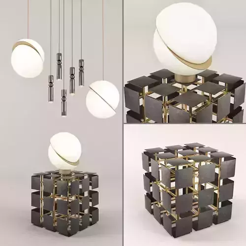 Lee Broom John Lyle furniture set 3D model