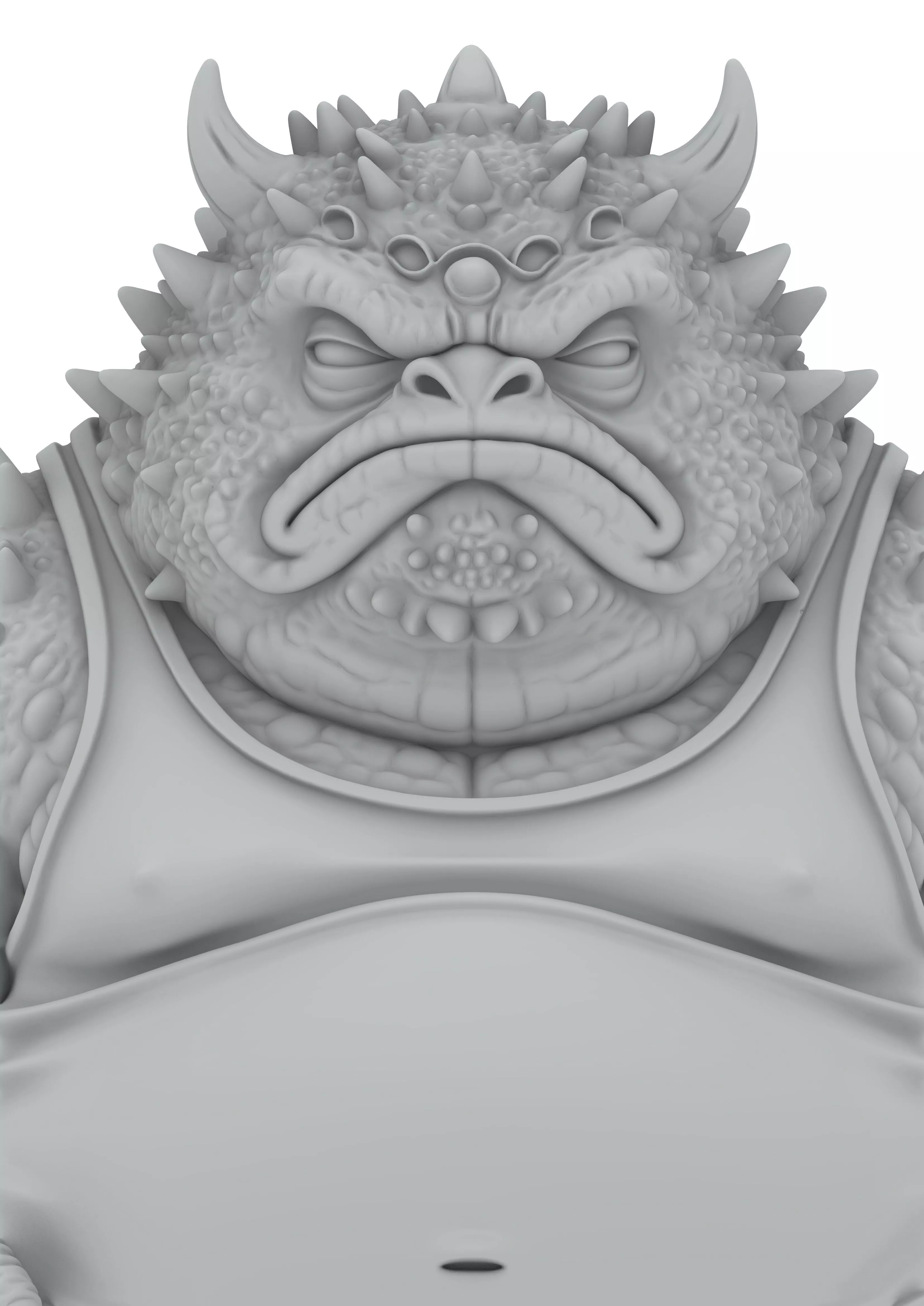 Toad Kroete Sapo Frog Frosch Rana Monster Chibi 3D print model