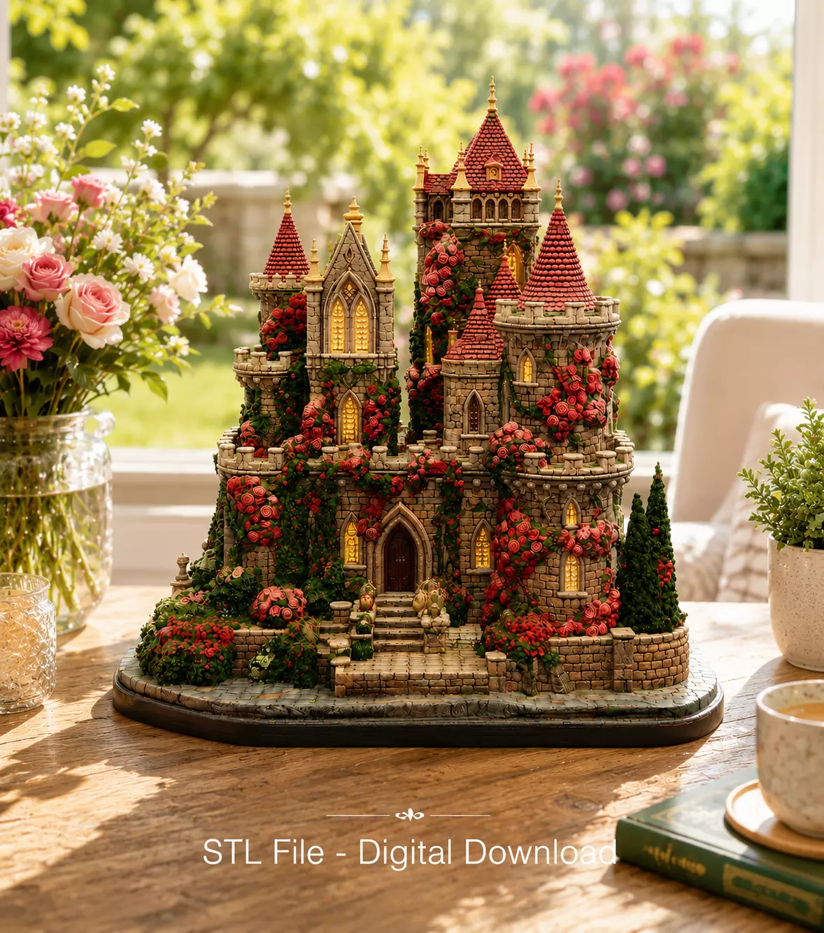 Bougainvillea Castle STL File for 3D Print 3D print model