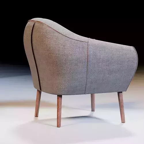 Haven Chair Low-poly 3D model 3